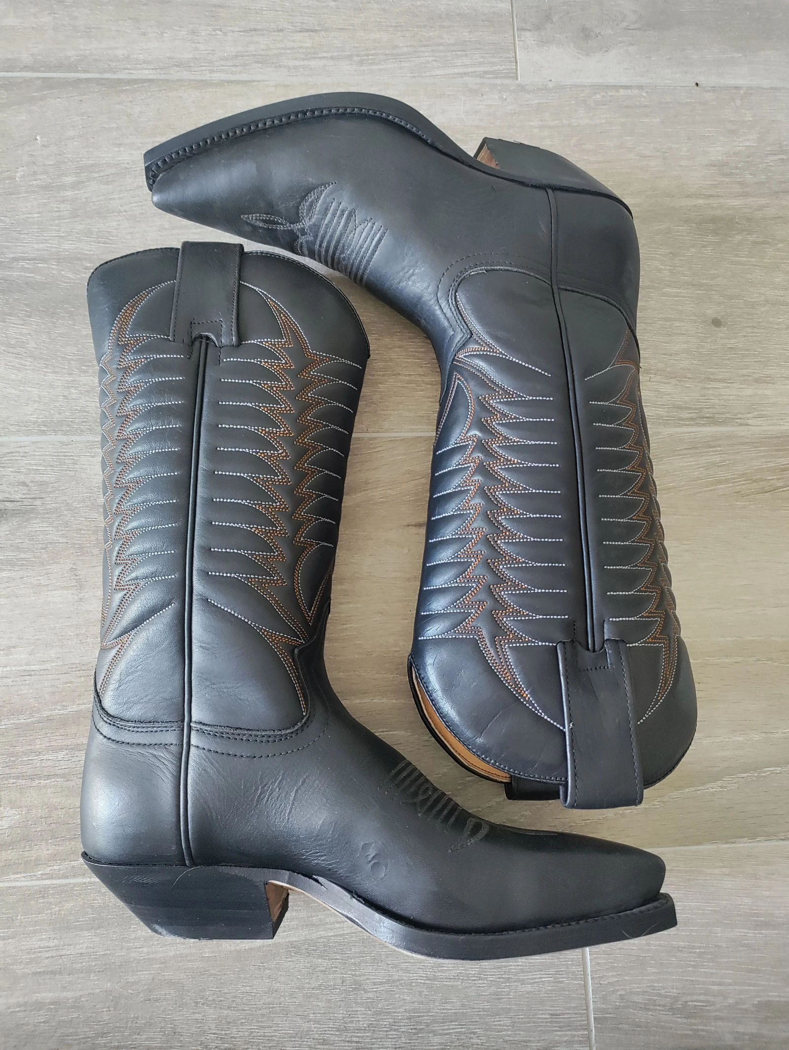 Mosquito Boots cowboy negras piel – Eu 36 – Nuevas sin estrenar – photo 2